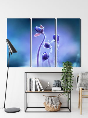 Ljuddämpande tavla - Delicate flowers on a macro