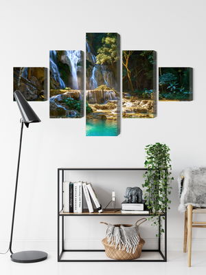 Ljuddämpande tavla - Kuang si waterfall