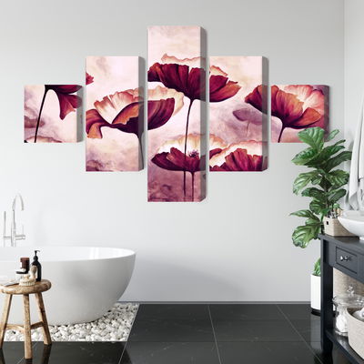 Ljuddämpande tavla - Poppies as painted