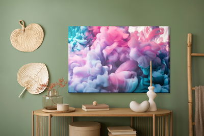 Ljuddämpande tavla - Colorful abstract paint