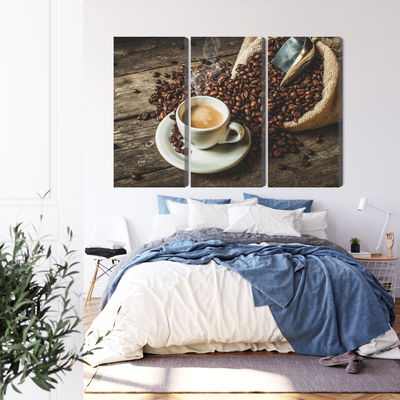 Ljuddämpande tavla - A cup of hot coffee