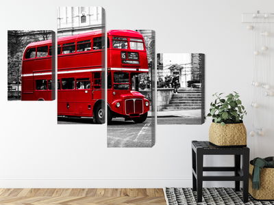 Ljuddämpande tavla - A double decker bus in London