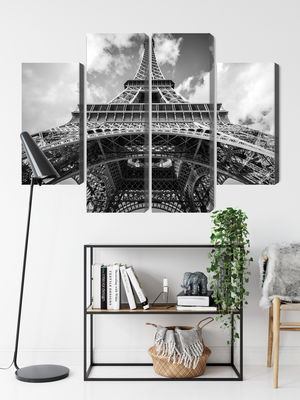 Ljuddämpande tavla - Paris eiffel tower black