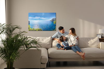 Ljuddämpande tavla - Yachts at the seaside