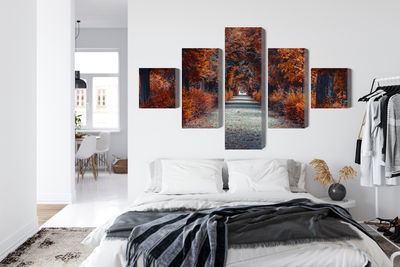 Ljuddämpande tavla - A path deep into the autumn