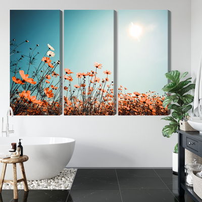 Ljuddämpande tavla - Field flowers in the sun