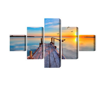 Ljuddämpande tavla - West by the lake