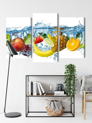 Ljuddämpande tavla - Fresh fruit in the water