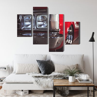 Ljuddämpande tavla - Headlight on an old car