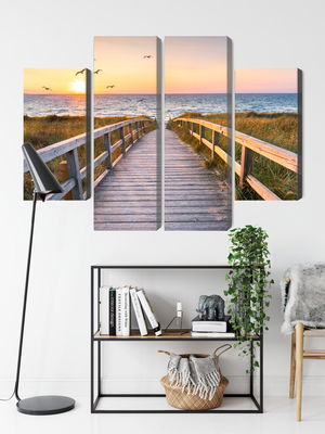 Ljuddämpande tavla - North sea pier 3d