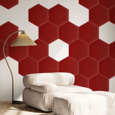 Sekskantet lydabsorber - fløjl