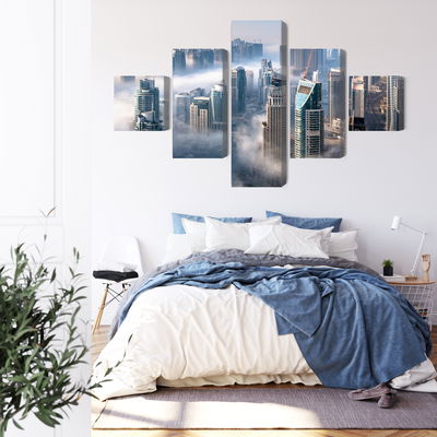 Ljuddämpande tavla - Dubai city panorama