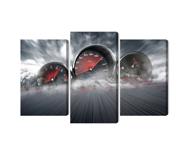 Ljuddämpande tavla - High speed car counters