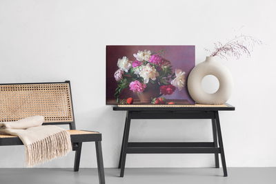 Ljuddämpande tavla - Peonies with fruit