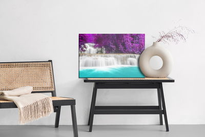 Ljuddämpande tavla - Beautiful waterfall huay mae