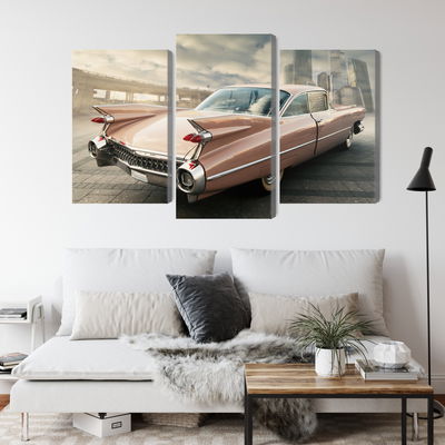 Ljuddämpande tavla - Vintage style car