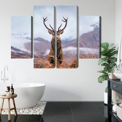 Ljuddämpande tavla - A deer on a background