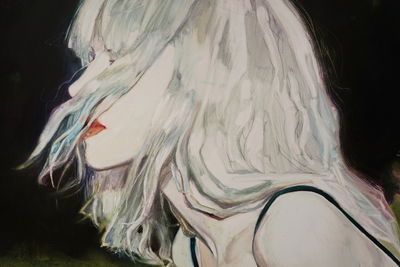 Ljuddämpande tavla - Modern female portrait