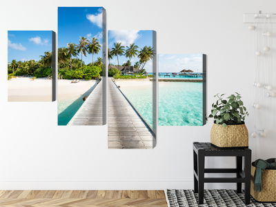 Ljuddämpande tavla - View of the tropical island