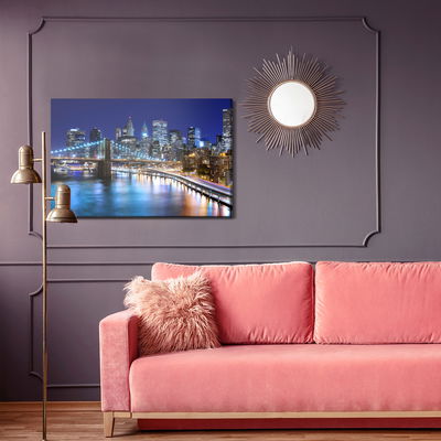 Ljuddämpande tavla - Panorama of New York at night