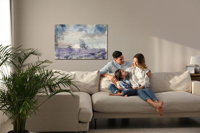 Ljuddämpande tavla - Artistic lavender country