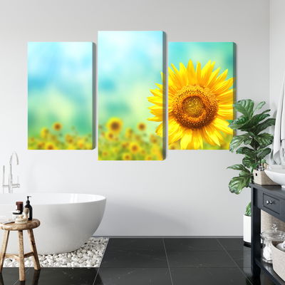 Ljuddämpande tavla - Decorative 3d sunflower