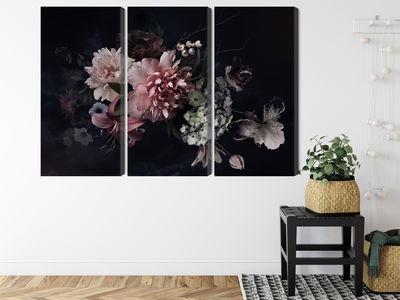 Ljuddämpande tavla - Flowers in vintage style