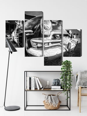 Ljuddämpande tavla - Black and white american