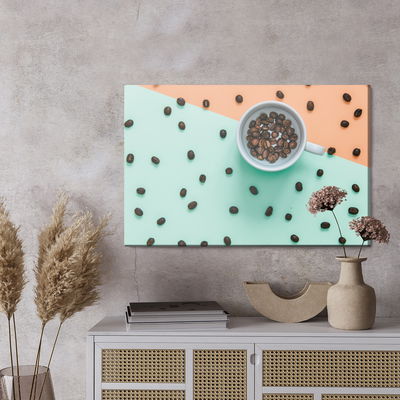 Ljuddämpande tavla - A cup of coffee beans