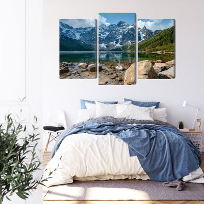 Ljuddämpande tavla - Morskie oko in the tatras 3d