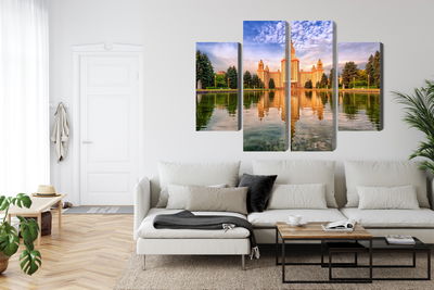 Ljuddämpande tavla - View of the building