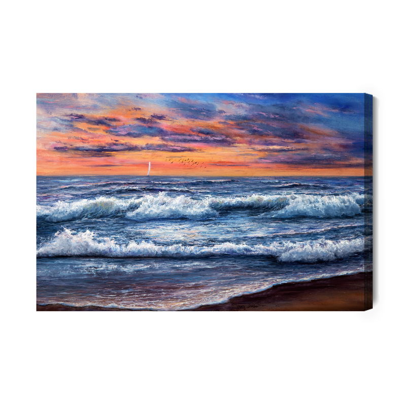 Ljuddämpande tavla - Of the sea landscape