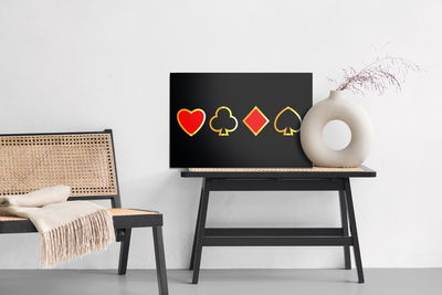 Ljuddämpande tavla - Modern card symbols