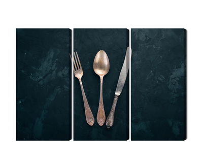 Ljuddämpande tavla - Old cutlery