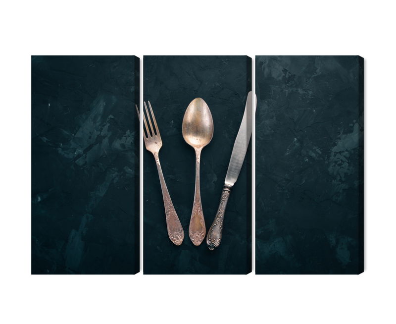 Ljuddämpande tavla - Old cutlery