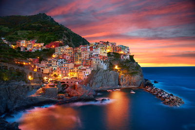 Ljuddämpande tavla - Manarola city in Italy