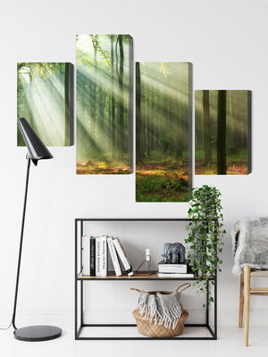 Ljuddämpande tavla - Forest landscape