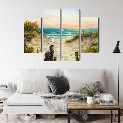 Ljuddämpande tavla - Painted sand dunes