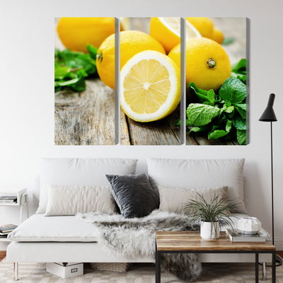 Ljuddämpande tavla - Lemon with mint