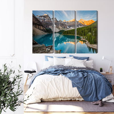 Ljuddämpande tavla - Canadian Moraine Lake 3d