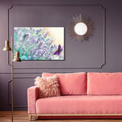 Ljuddämpande tavla - Lavender and butterflies
