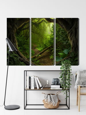 Ljuddämpande tavla - Path in a tropical forest