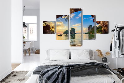 Ljuddämpande tavla - Sunset on a beach in thailand