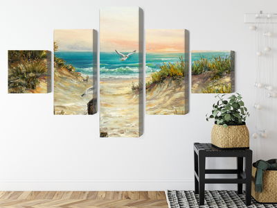 Ljuddämpande tavla - Painted sand dunes