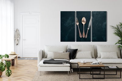 Ljuddämpande tavla - Old cutlery