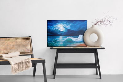 Ljuddämpande tavla - Sea at night