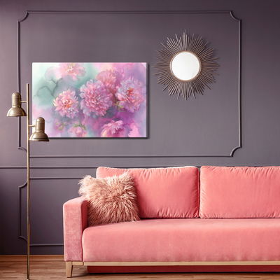 Ljuddämpande tavla - Peony roses