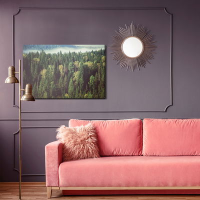 Ljuddämpande tavla - Forest with fog