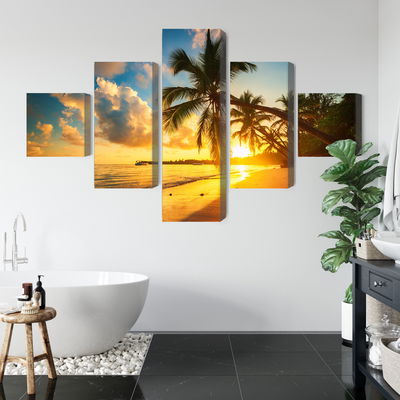 Ljuddämpande tavla - Tropical beach in punta