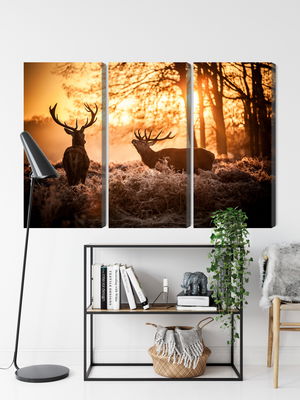 Ljuddämpande tavla - Two deer in the forest